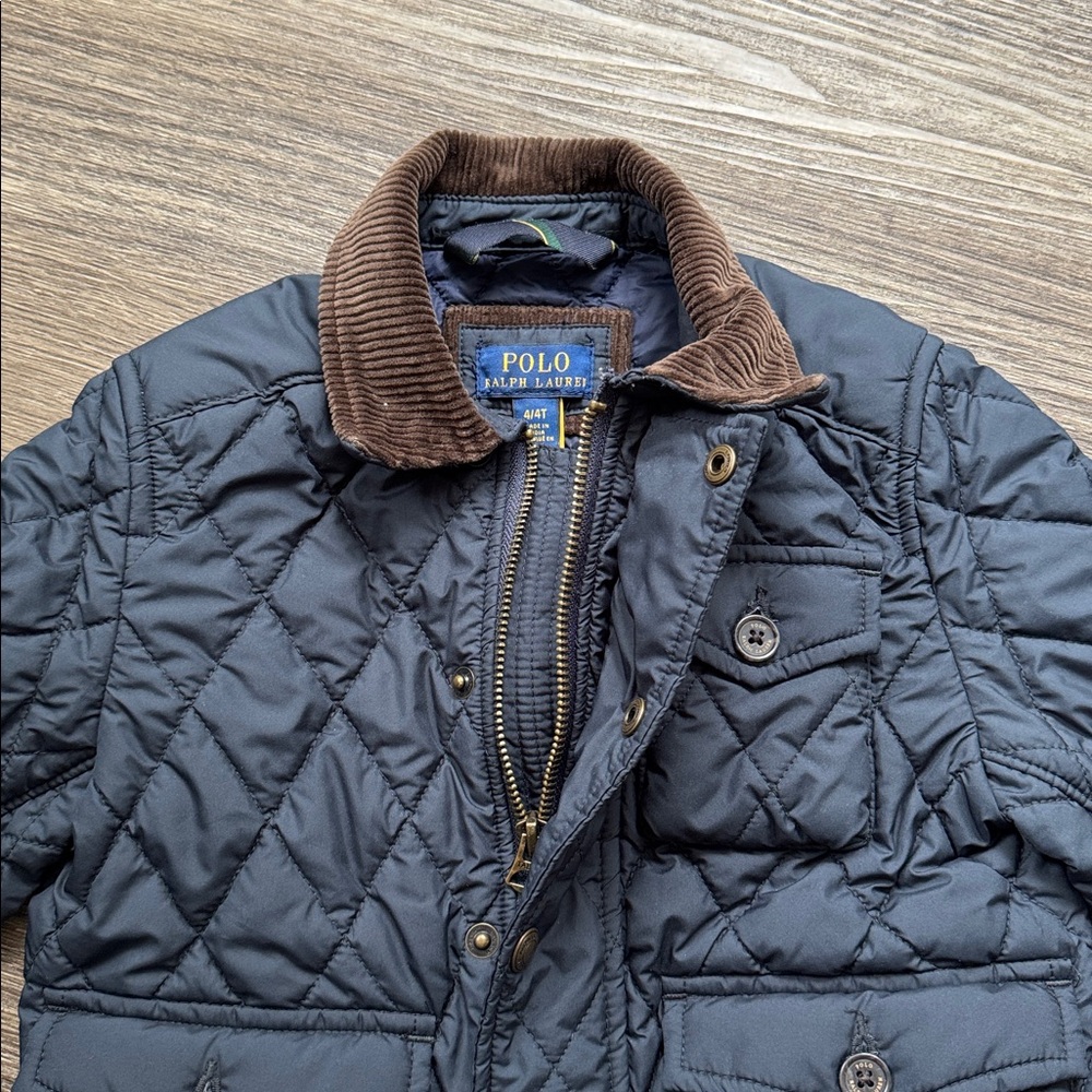 Polo by Ralph Lauren Quilted Black Jacket - Picture 2 of 7